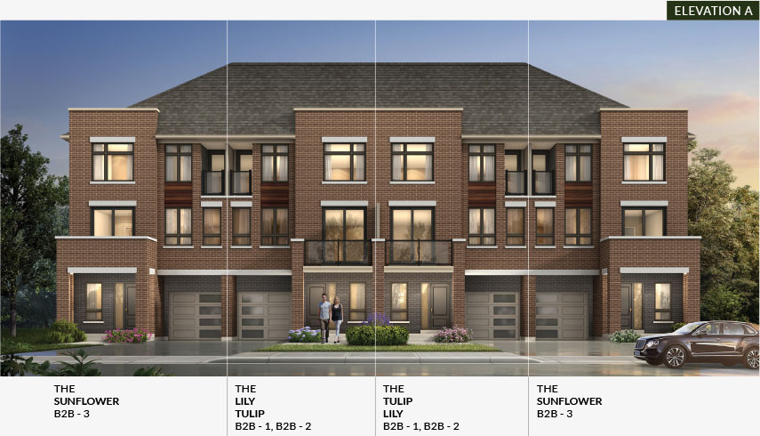 MODERN TOWNHOMES, ELEVATION A